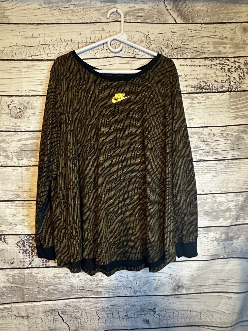Nike Black Top with Gold Accent Logo